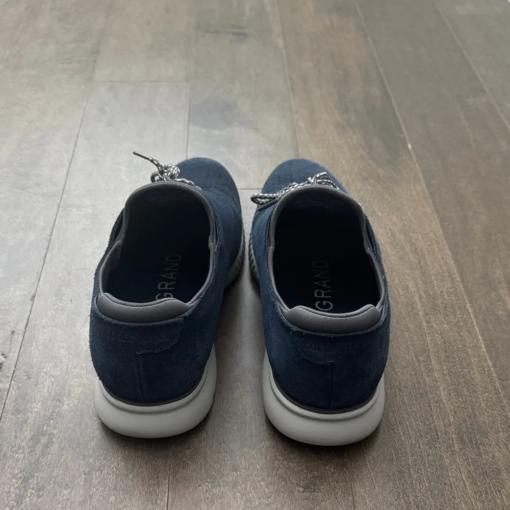 Cole Haan OriginalGrand Stitchlite Oxford Sneakers Navy Men Size 12 Wide C35631